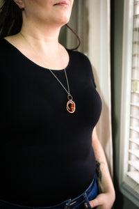Flamed Coterie Amber Stack Necklace