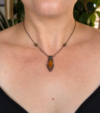 Load image into Gallery viewer, Baltic Amber Wire Wrapped Copper Pendant Necklace