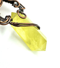 Load image into Gallery viewer, Odgar Citrine Crystal Amulet Necklace