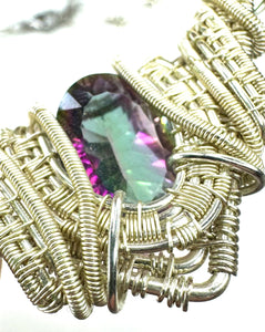 Aranel Mystic Topaz Elven Collar Necklace