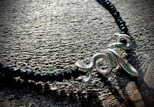 Load image into Gallery viewer, Floating Snake Black Onyx Necklace