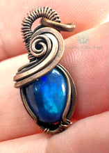 Load image into Gallery viewer, Minimal Copper Welo Opal Wire Wrapped Pendant
