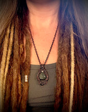 Load image into Gallery viewer, Lithil Labradorite Moon Amulet Necklace