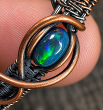 Load image into Gallery viewer, Triple Smoked Opal &amp; Peridot Bangle