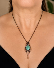 Load image into Gallery viewer, Tibet Turquoise Blossom Pendant Necklace