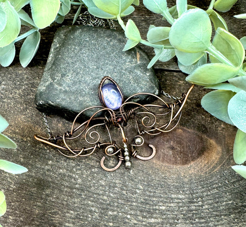 Eryn Lepidolite Elven Necklace