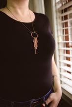 Load image into Gallery viewer, Flamed Graduated Stick Pendant Necklace