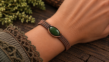 Load image into Gallery viewer, Wyoming Jade Bangle