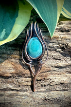 Load image into Gallery viewer, Tibet Turquoise Blossom Pendant Necklace