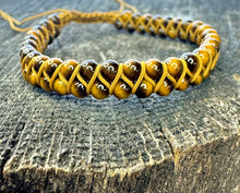 Load image into Gallery viewer, Tigers Eye Lyra Weave Bracelet