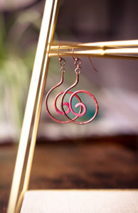 Flamed Spiral Earrings
