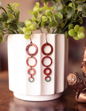 Load image into Gallery viewer, Copper Coterie Patina Earrings