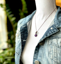 Load image into Gallery viewer, Amethyst Nano Wire Wrapped Copper Pendant Necklace