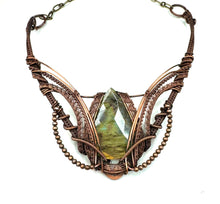 Load image into Gallery viewer, Ohtar Labradorite Collar Necklace