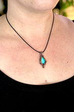 Load image into Gallery viewer, Filagree Tibet Turquoise Pendant Necklace-Copper
