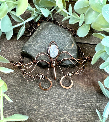 Eryn Moonstone Elven Necklace