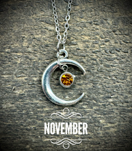 Load image into Gallery viewer, Under The Moon Birthstone Necklaces