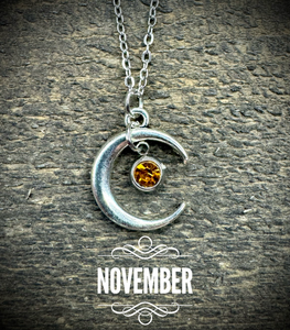 Under The Moon Birthstone Necklaces