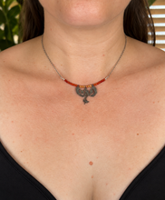 Load image into Gallery viewer, Phoenix Carnelian Agate Bar Necklace