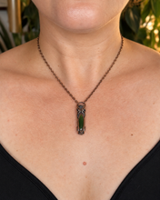 Load image into Gallery viewer, Wyoming Jade Copper Wire Wrapped Pendant Necklace