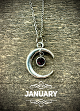 Load image into Gallery viewer, Under The Moon Birthstone Necklaces