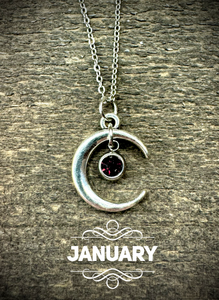 Under The Moon Birthstone Necklaces