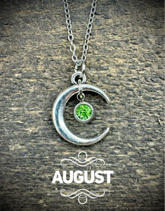 Under The Moon Birthstone Necklaces