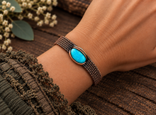 Load image into Gallery viewer, Tibet Turquoise Cuff Bangle