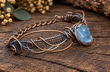 Load image into Gallery viewer, Raw Celestite Fairy Bangle