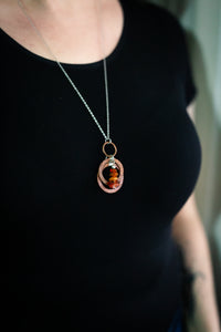 Flamed Coterie Amber Stack Necklace
