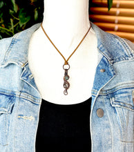 Load image into Gallery viewer, Aquamarine Seahorse Wire Wrapped Pendant Necklace