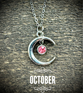 Under The Moon Birthstone Necklaces