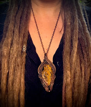 Load image into Gallery viewer, Tigers Eye Owl &amp; Skull