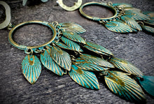 Load image into Gallery viewer, Forest Leaf Boho Earrings