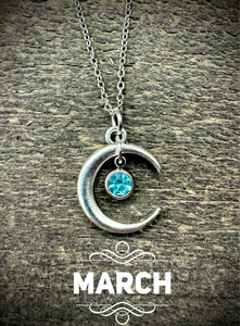 Under The Moon Birthstone Necklaces