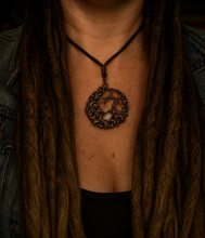 Load image into Gallery viewer, Woven Moon Pendant