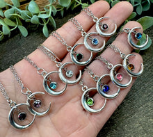 Load image into Gallery viewer, Under The Moon Birthstone Necklaces