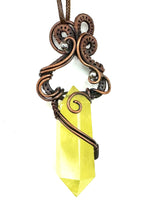 Load image into Gallery viewer, Odgar Citrine Crystal Amulet Necklace