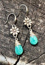 Load image into Gallery viewer, Daisy Amazonite Earrings