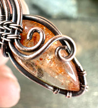 Load image into Gallery viewer, Sunstone Hannah Copper Wire Wrapped Pendant