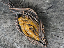Load image into Gallery viewer, Tigers Eye Owl &amp; Skull