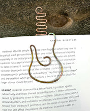 Load image into Gallery viewer, Fire Painted Copper Guitar Bookmark