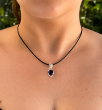 Load image into Gallery viewer, Sterling Silver filled wire wrapped MOOD Pendant Necklace