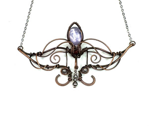 Eryn Lepidolite Elven Necklace