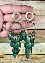 Load image into Gallery viewer, Forest Leaf Boho Earrings