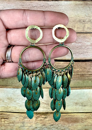 Forest Leaf Boho Earrings