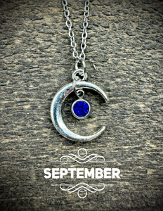 Under The Moon Birthstone Necklaces