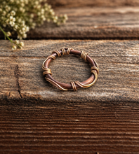 Load image into Gallery viewer, Gold &amp; Copper Intertwine Stacking Ring