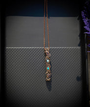 Load image into Gallery viewer, Mixed Opal Egyptian Stick Copper Wire Pendant Necklace