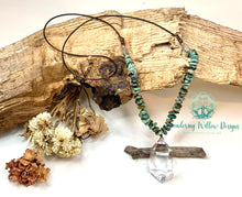 Load image into Gallery viewer, Protection Turquoise Lyra Necklace